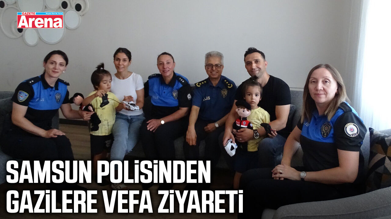 Samsun polisinden gazilere vefa ziyareti