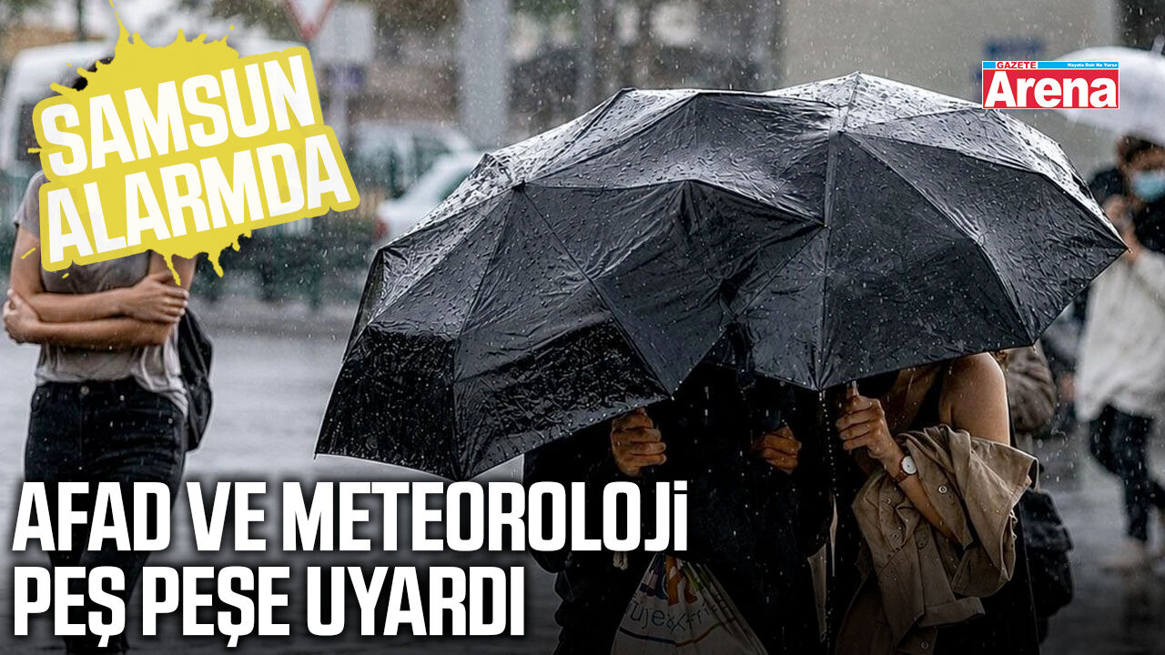 Samsun'da turuncu kod! Binlerce personel sahada