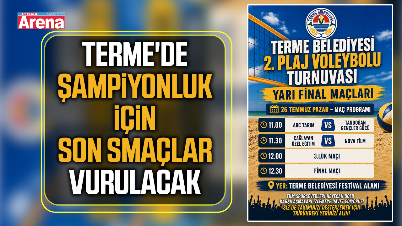 Terme'de şampiyonluk için son smaçlar vurulacak