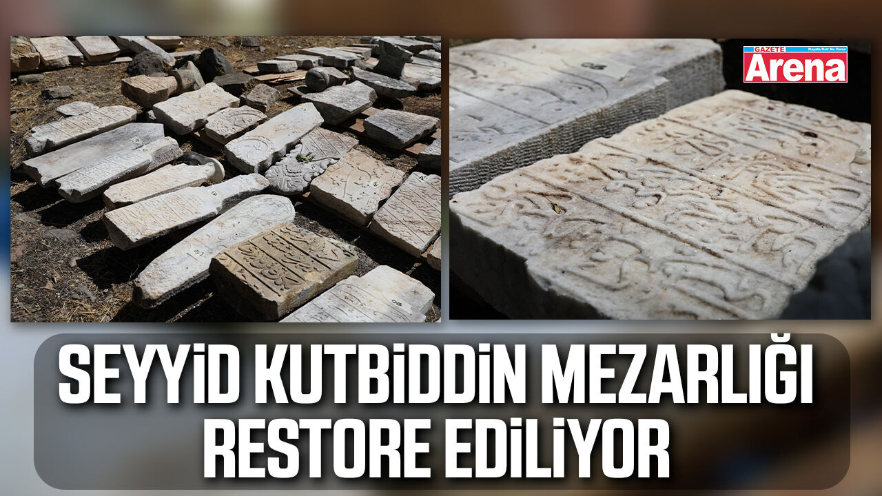 Seyyid Kutbiddin Mezarlığı'ndaki restore çalışmaları sürüyor
