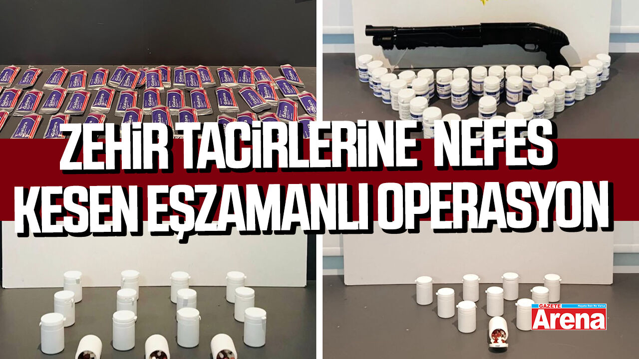 Samsun'da zehir tacirlerine nefes kesen operasyon
