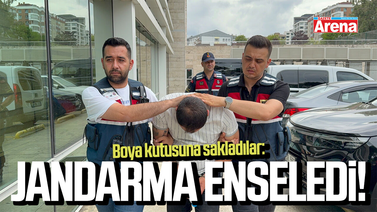 Boya kutusuna sakladılar: Jandarma kaçamadılar!