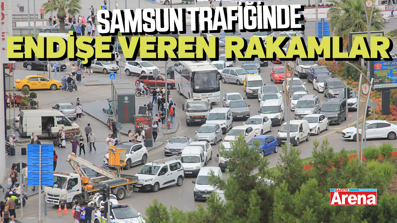 Samsun trafiğinde endişe veren rakamlar
