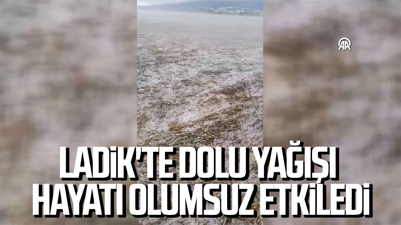 Ladik'te dolu yağışı hayatı olumsuz etkiledi