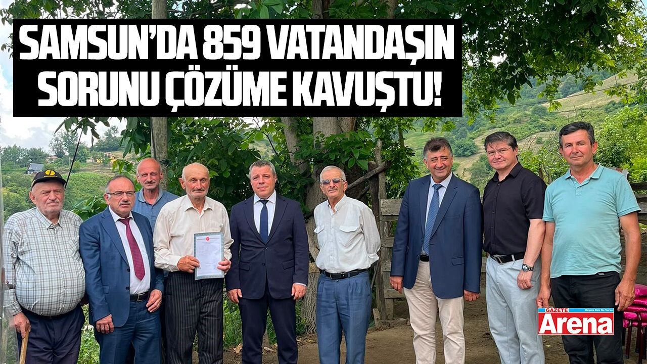Samsun Ayvacık'ta yılların sorunu çözüldü