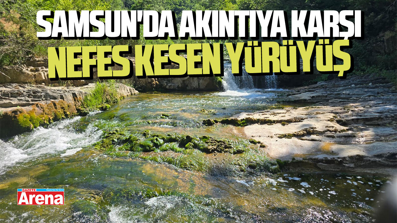 Samsun'da akıntıya karşı 8 kilometre yürüyüş