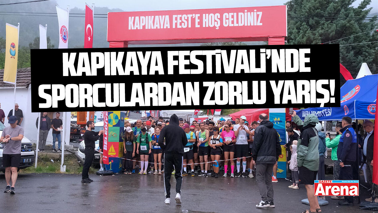 Kapıkaya Festivali’nde sporcular zorlu parkurda yarıştı