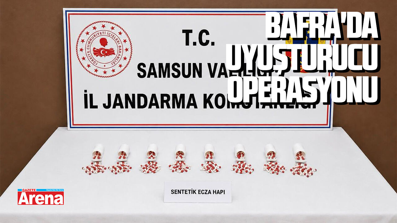 Bafra'da uyuşturucu operasyonu