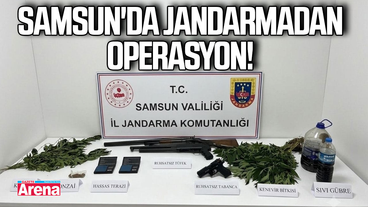 Samsun'da uyuşturucu operasyonunda 1 zanlı yakalandı