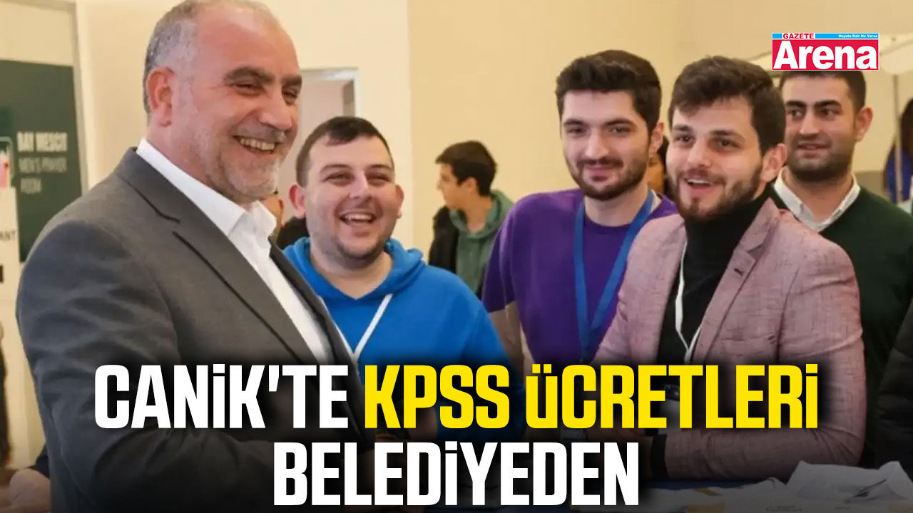 Canik'te KPSS ücretleri belediyeden