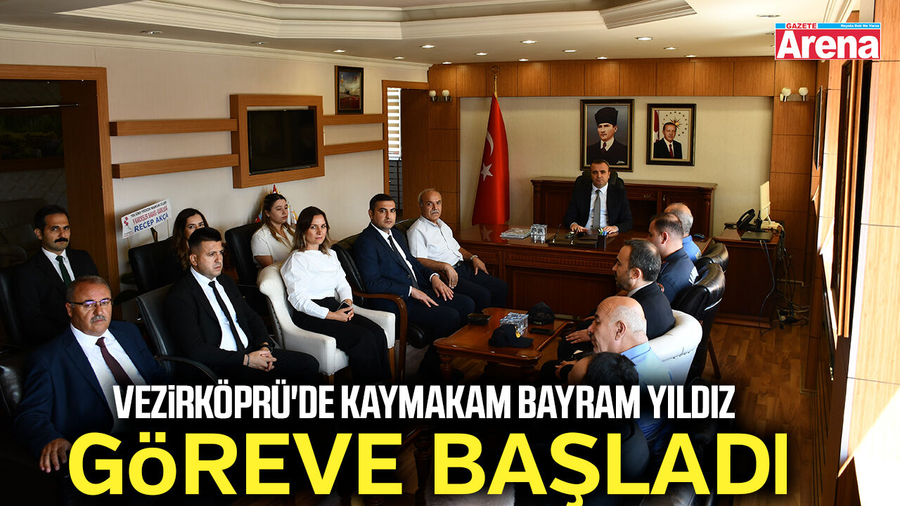 Vezirköprü'de kaymakam Bayram Yıldız göreve başladı