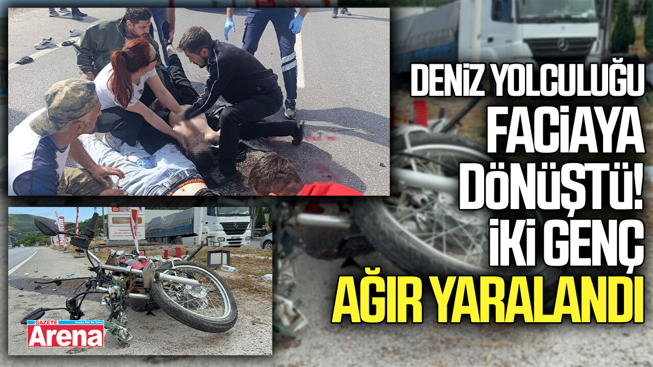 Deniz yolculuğu faciaya dönüştü! İki genç ağır yaralandı