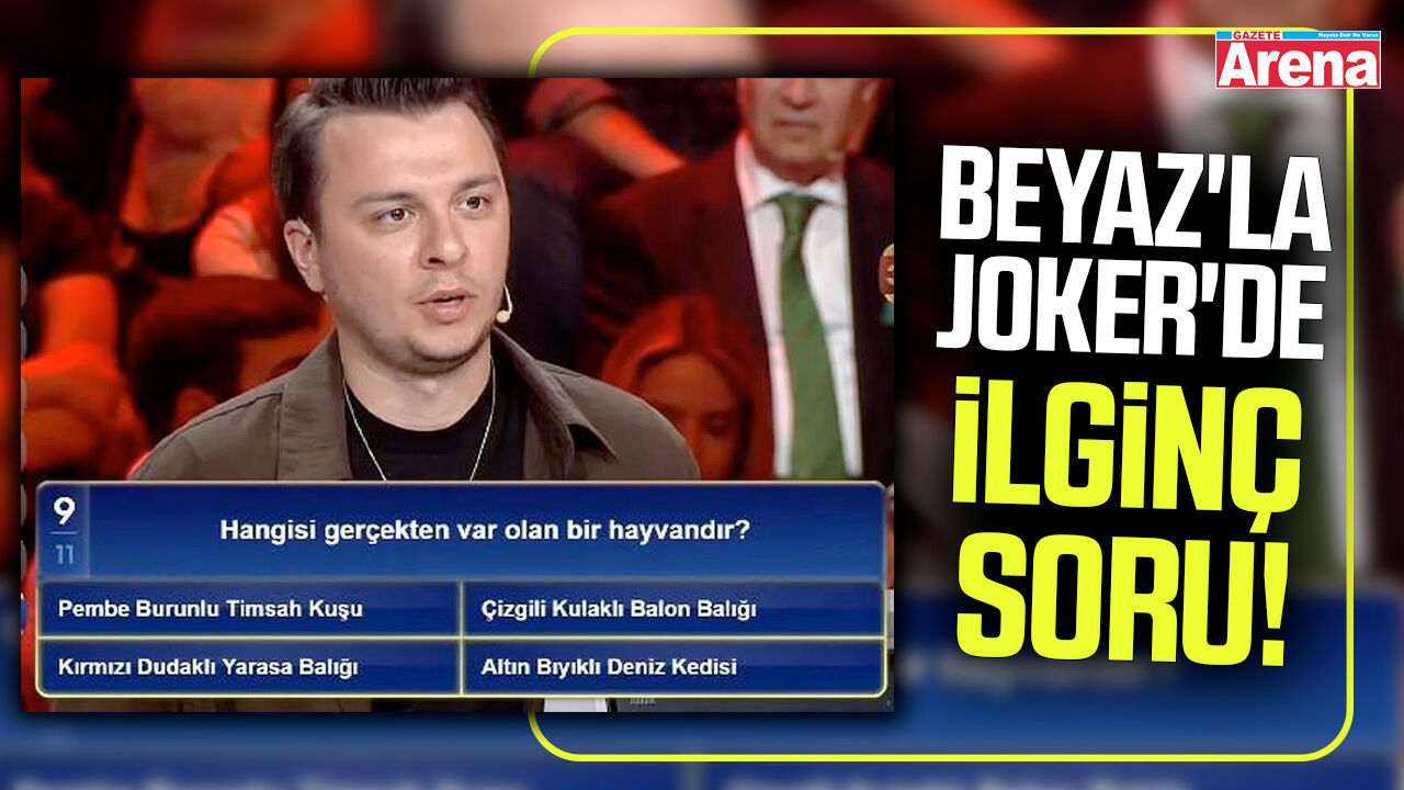 Beyaz'la Joker'de ilginç soru!