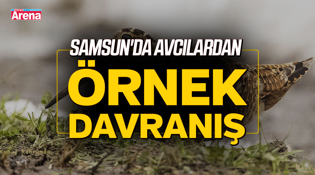 Samsun'da avcılardan örnek davranış