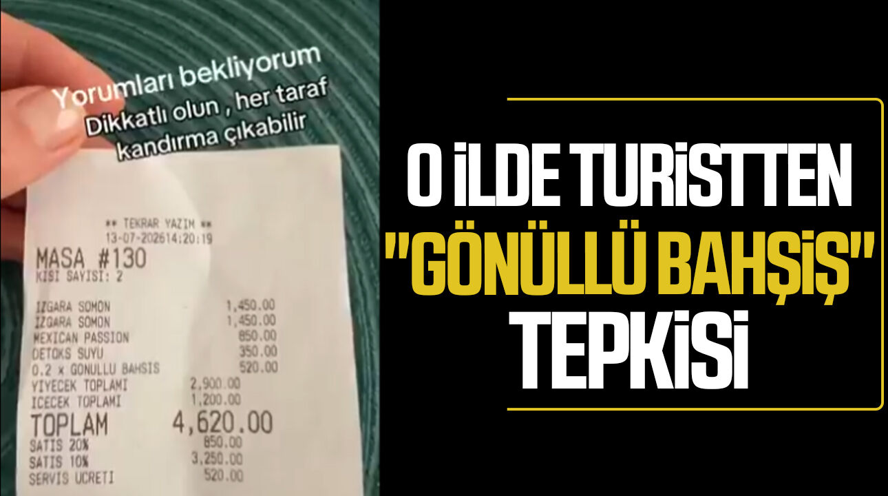 O ilde turistten "gönüllü bahşiş" tepkisi
