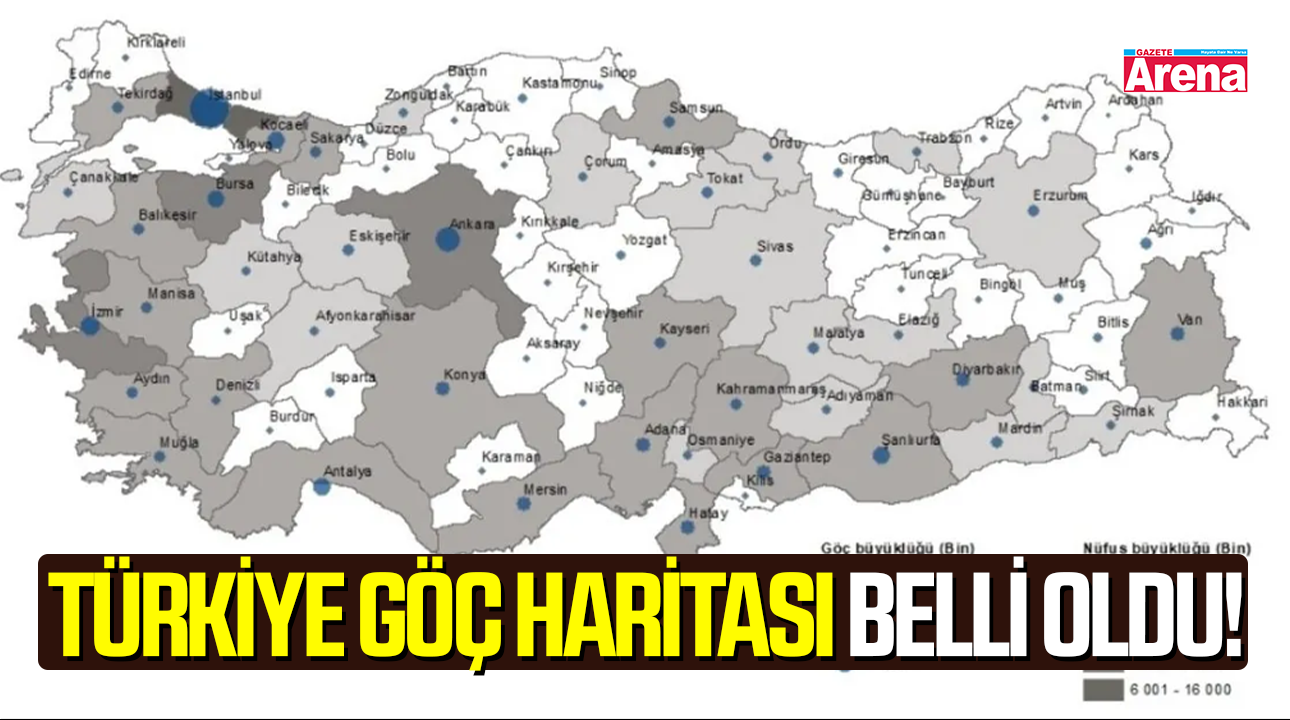 TÜİK açıkladı! Türkiye'de 2025'te 2,5 milyon kişi il değiştirdi