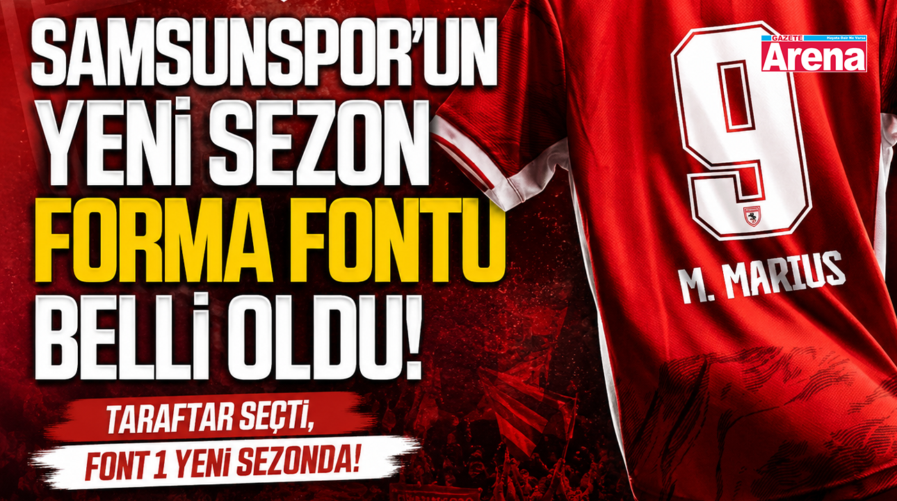 Samsunspor'un yeni sezon forma fontu belli oldu!