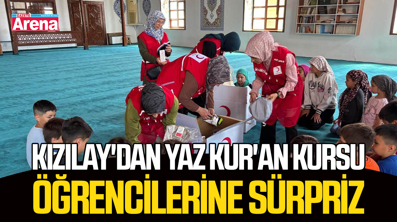 Kızılay'dan yaz Kur'an kursu öğrencilerine sürpriz