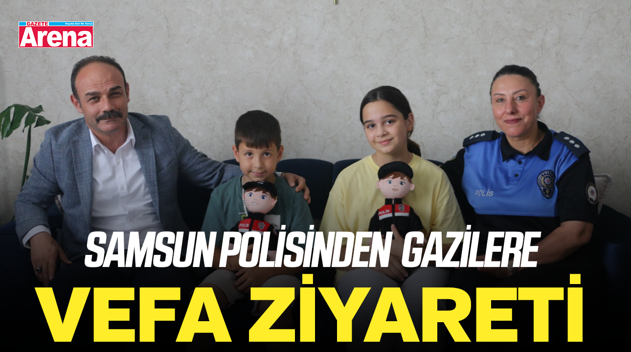 Samsun polisinden gazilere vefa ziyareti