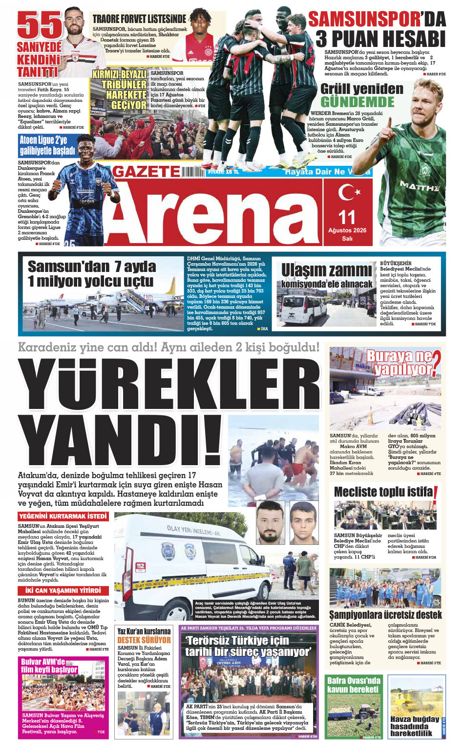11 Ağustos 2026 Salı