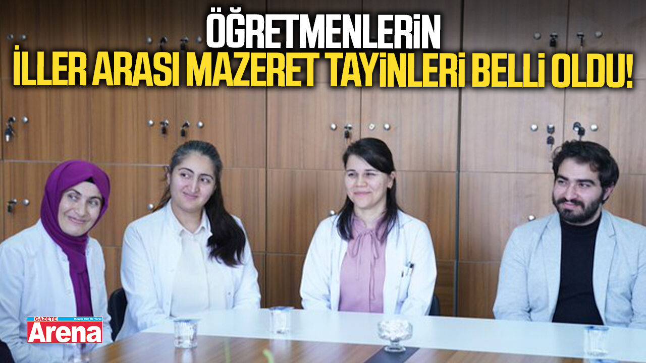 Öğretmenlerin İller Arası Mazeret Tayinleri belli oldu
