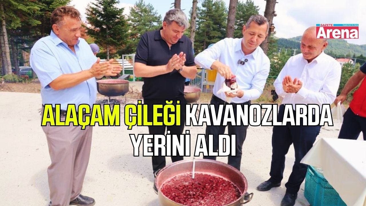 Alaçam çileği kavonozlarda yerini aldı