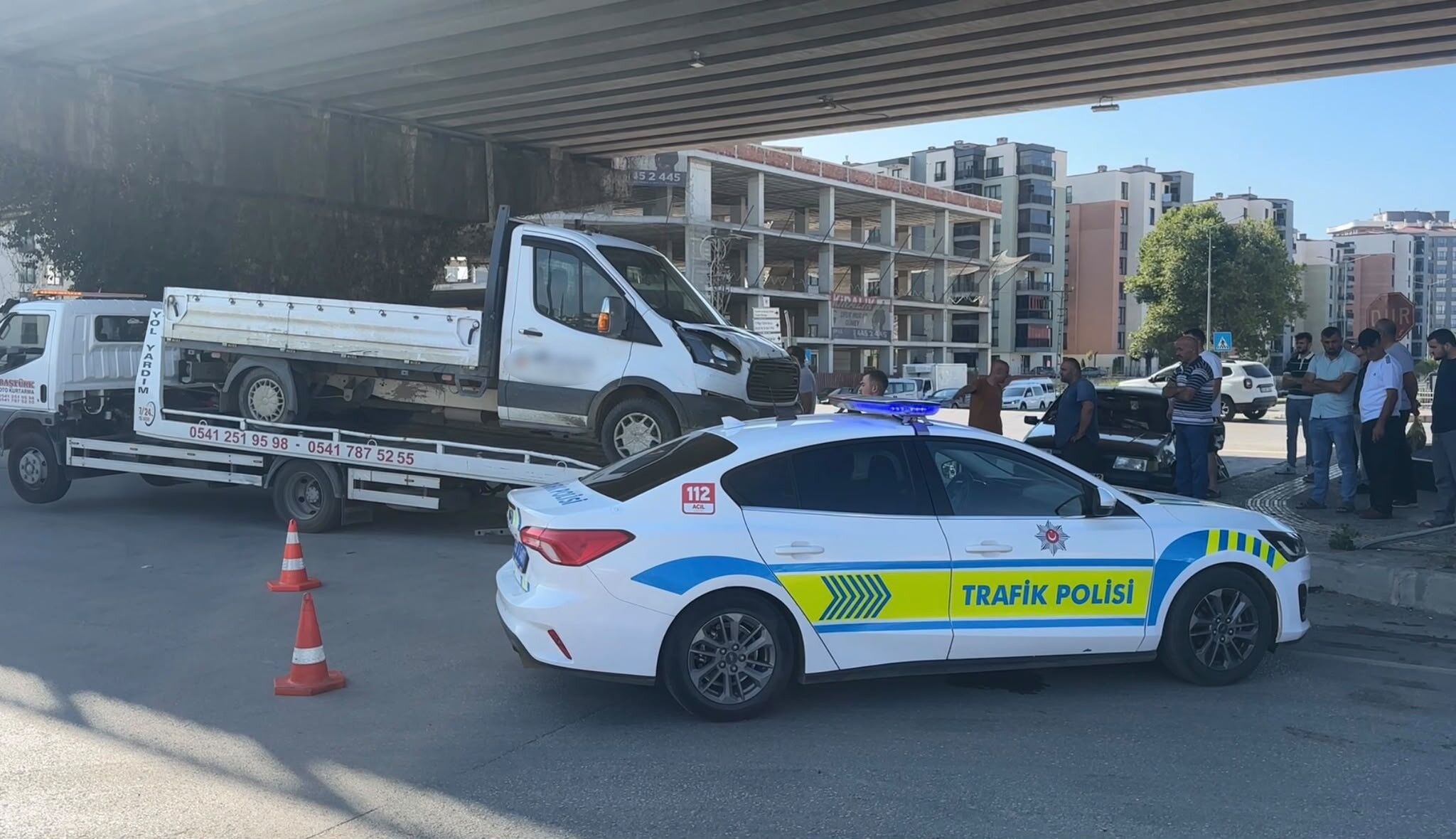 Canik’te Iki Araç Kavşakta Çarpıştı 1 Yaralı (1)