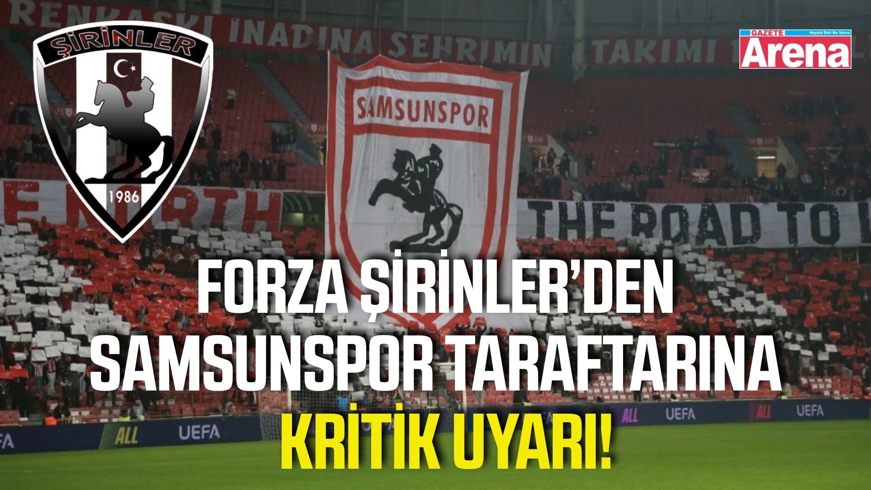 Forza Şirinler duyurdu: “Samsunspor tribünü sizlerin reklam panosu değildir”