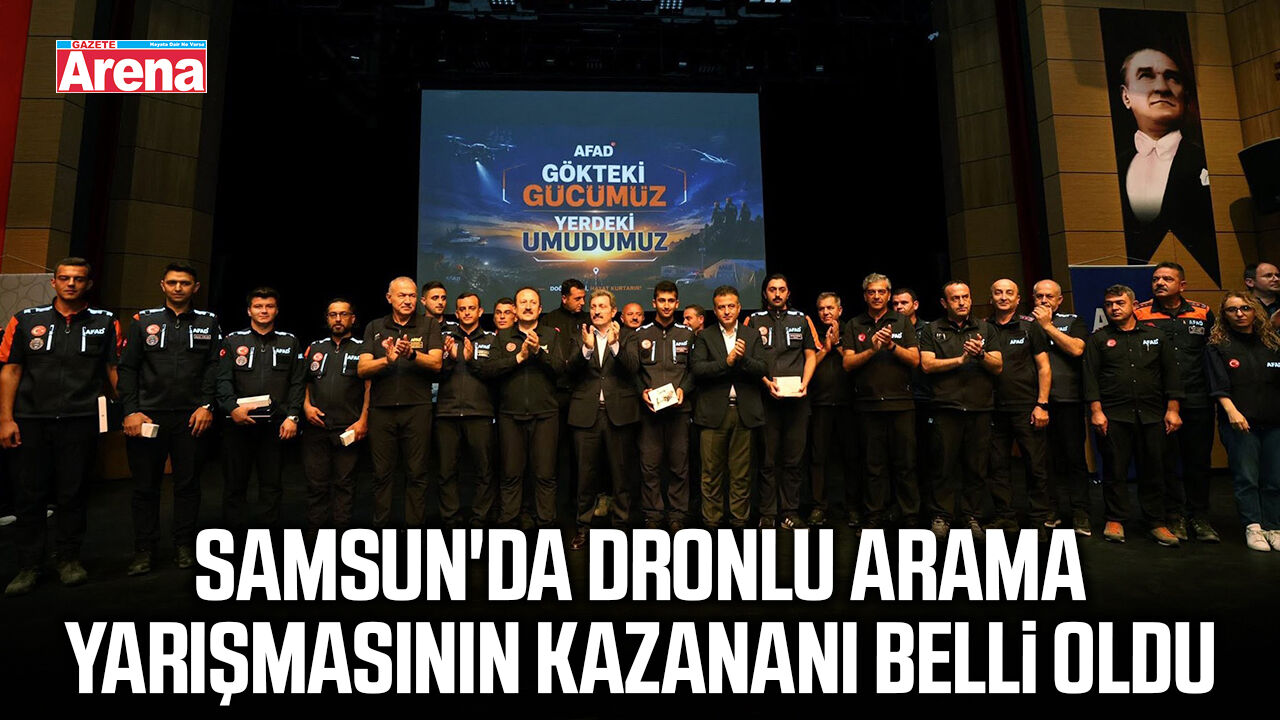 Samsun'da dronlu arama-kurtarma yarışmasının kazananı belli oldu