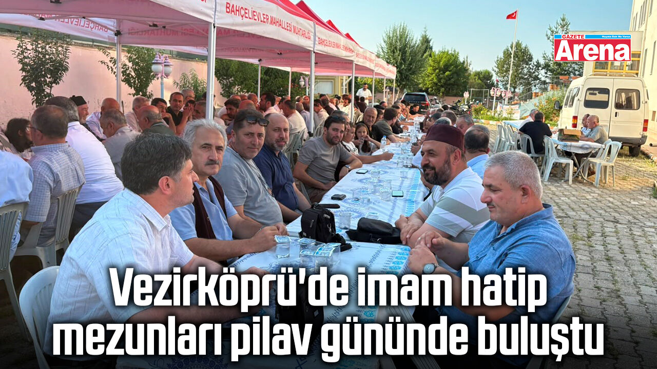 Vezirköprü'de imam hatip mezunları pilav gününde buluştu