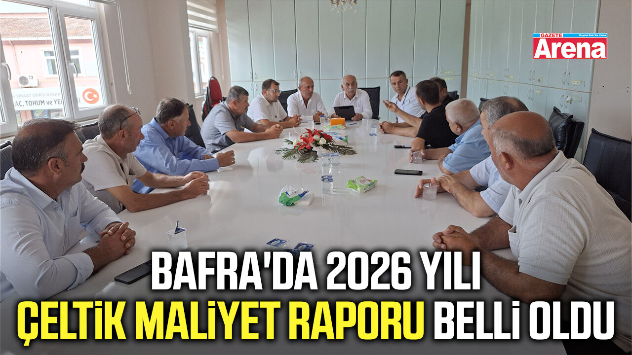 Bafra'da 2026 yılı çeltik maliyet raporu belli oldu
