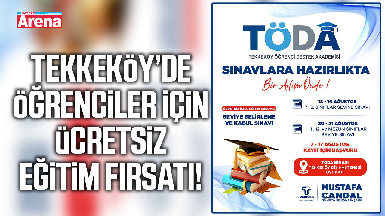 Tekkeköy’de öğrenciler için ücretsiz eğitim fırsatı!