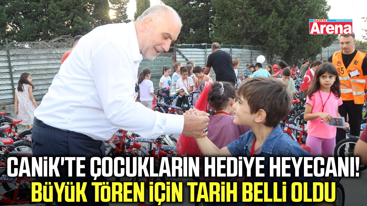 Canik'te çocuklar hediyelerine kavuşuyor