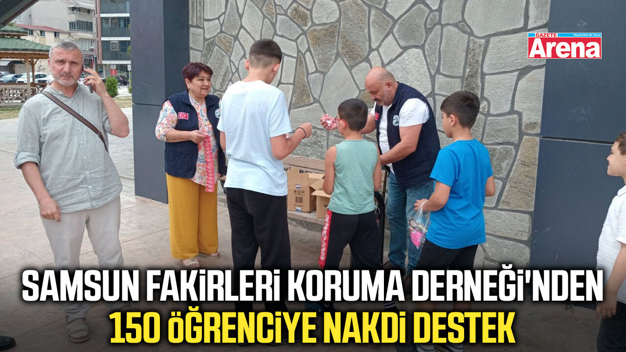 Samsun Fakirleri Koruma Derneği'nden öğrencilere destek