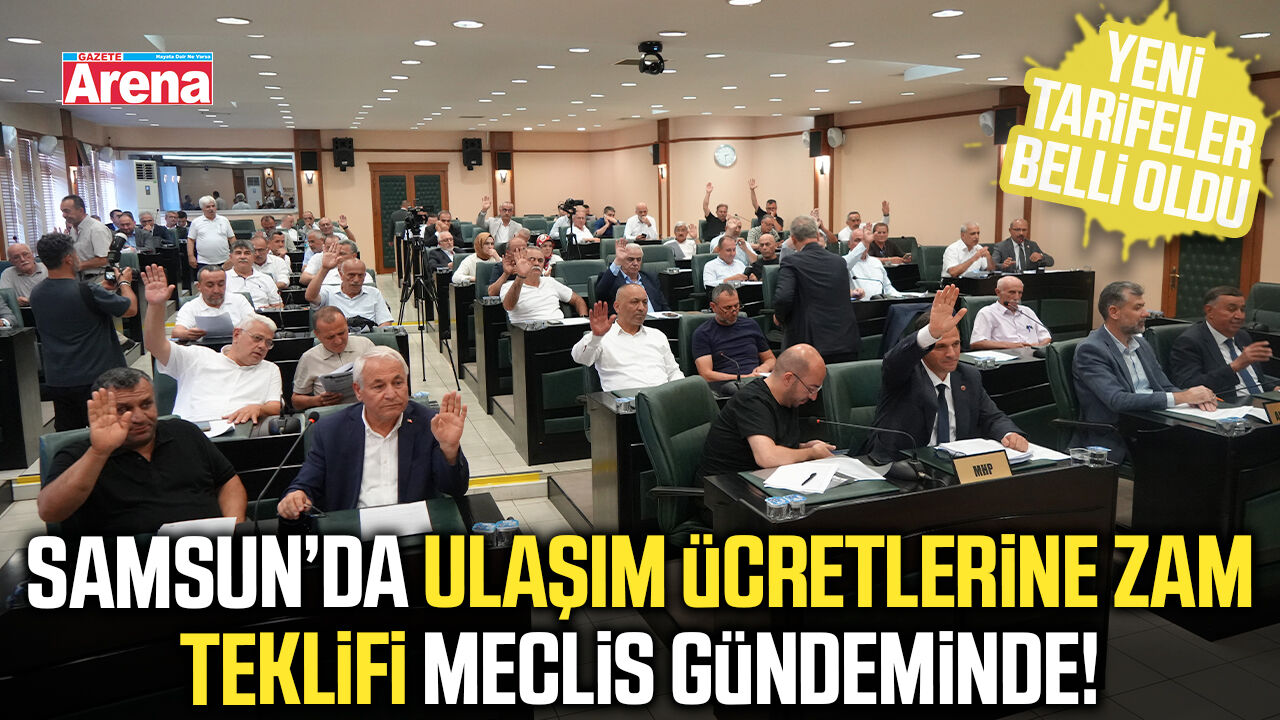 Samsun’da ulaşım ücretlerine zam teklifi meclis gündeminde!