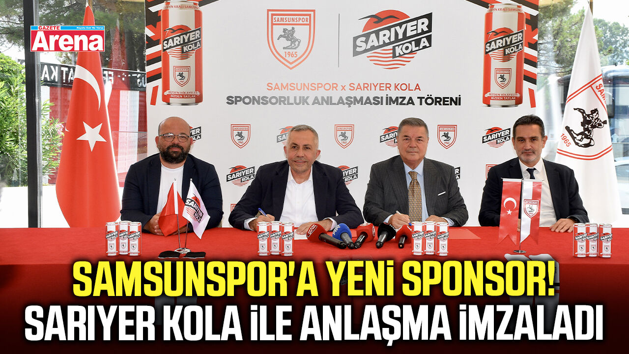 Samsunspor'a yeni sponsor! Sarıyer Kola ile anlaşma imzaladı