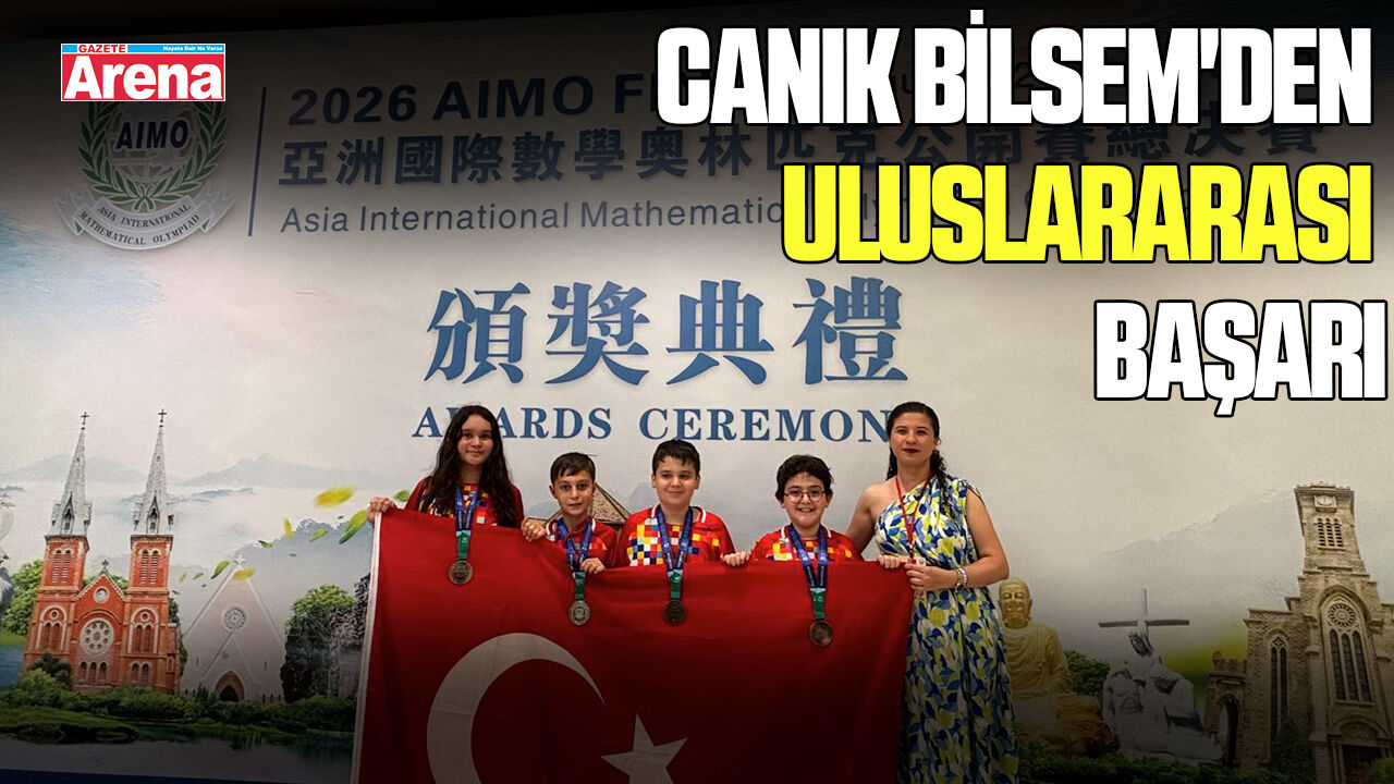 Canik BİLSEM öğrencilerinden Vietnam'da madalya başarısı
