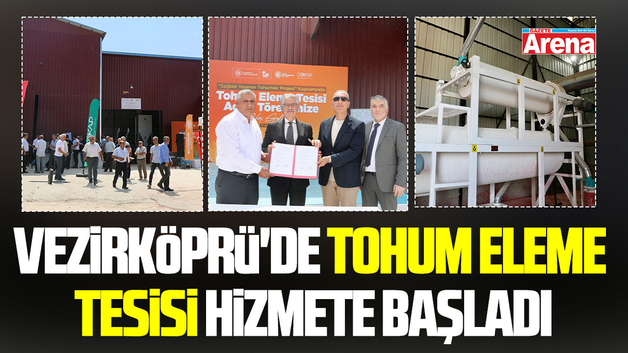 Vezirköprü'de tohum eleme tesisi hizmete başladı