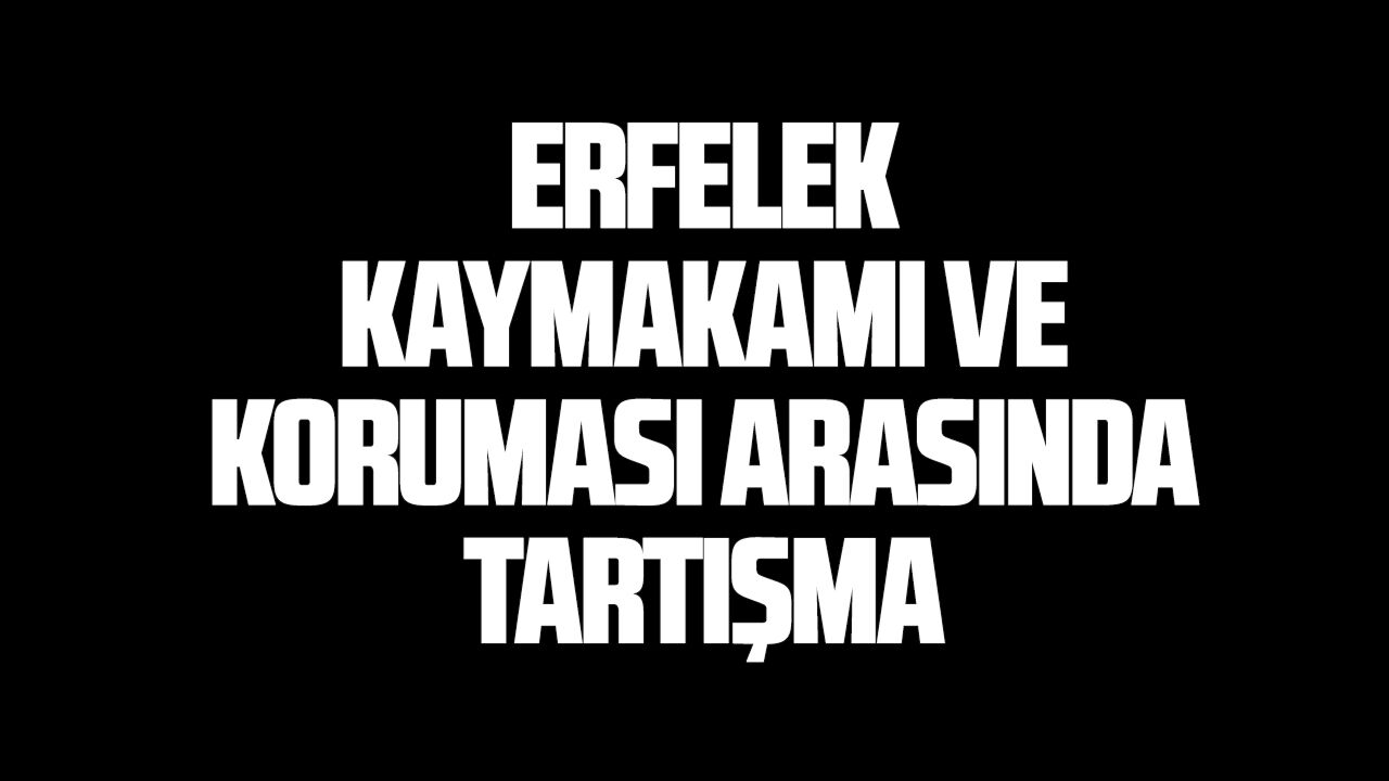 Erfelek Kaymakamı ve koruması arasında tartışma