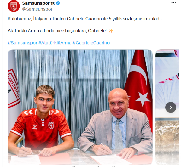 Guarino'nun Samsunspor Macerası Resmen Başladı-1