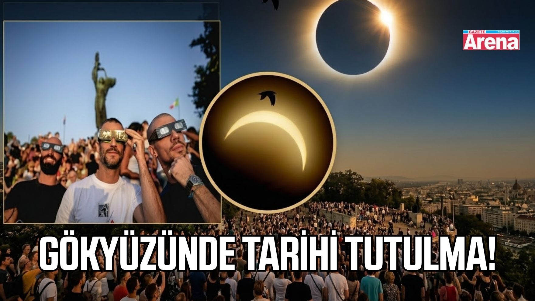 Yıllar sonra bir ilk! Tam güneş tutulması gerçekleşti