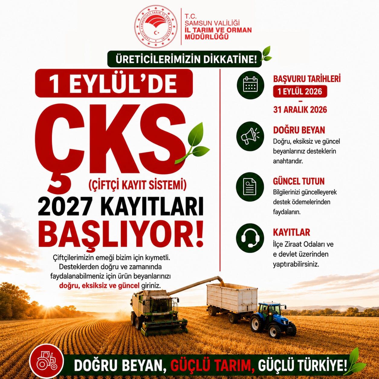 Samsun’da 2027 Yılı Çks Kayıtları Ne Zaman Başlıyor-1