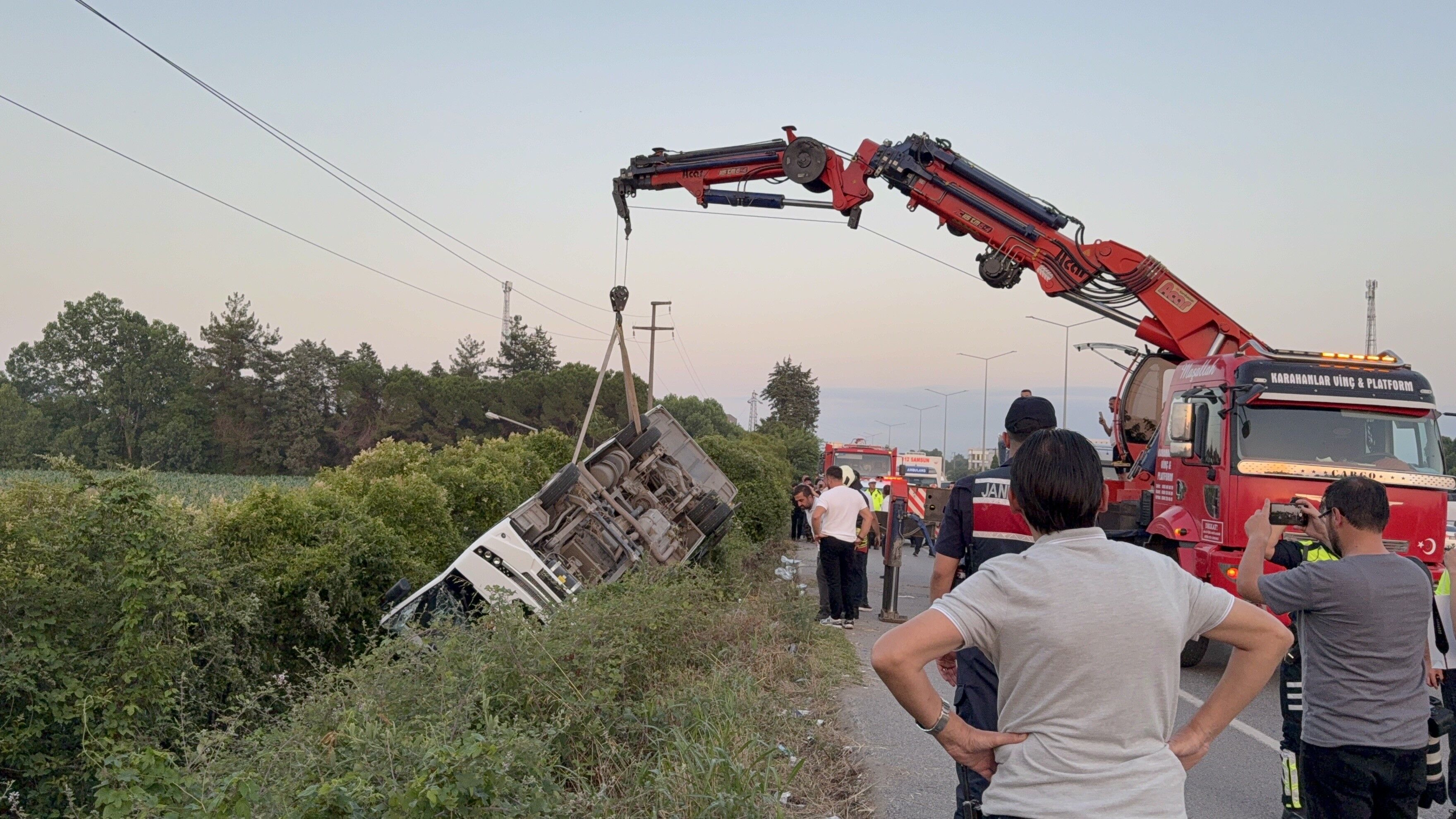 Samsun'da Devrilen Otobüste Yaralananların Isimleri Belli Oldu (5)