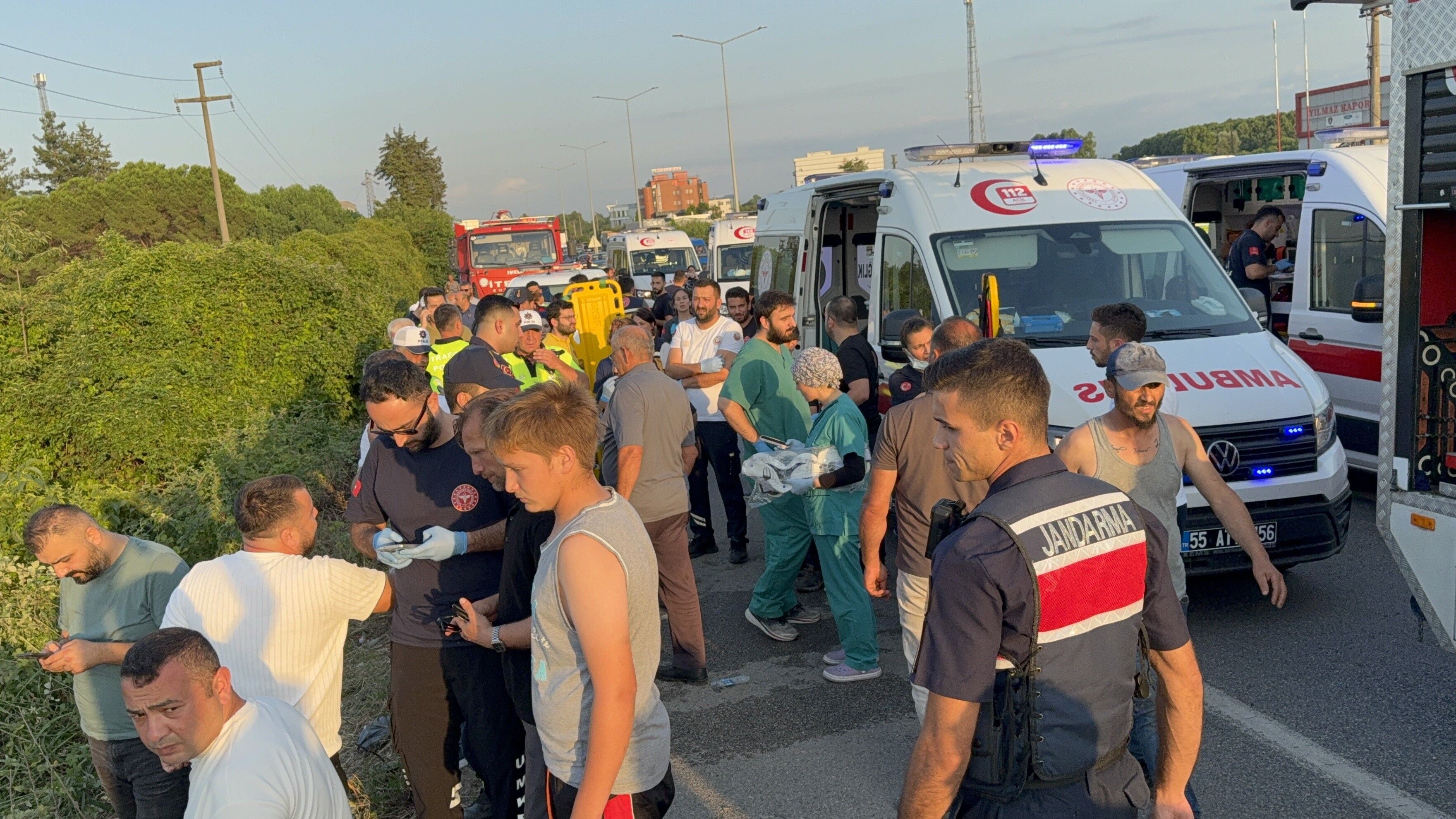 Samsun'da Devrilen Otobüste Yaralananların Isimleri Belli Oldu (8)