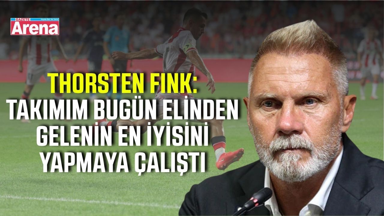 Samsunspor Teknik Direktörü Fink’ten Fenerbahçe maçı sonrası açıklama