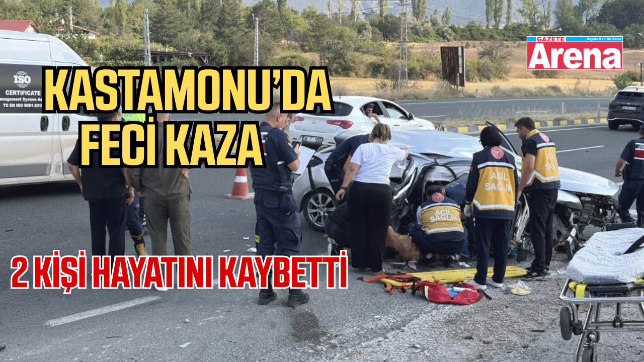 Su kanalına çarpan otomobilde iki kişi  hayatını kaybetti
