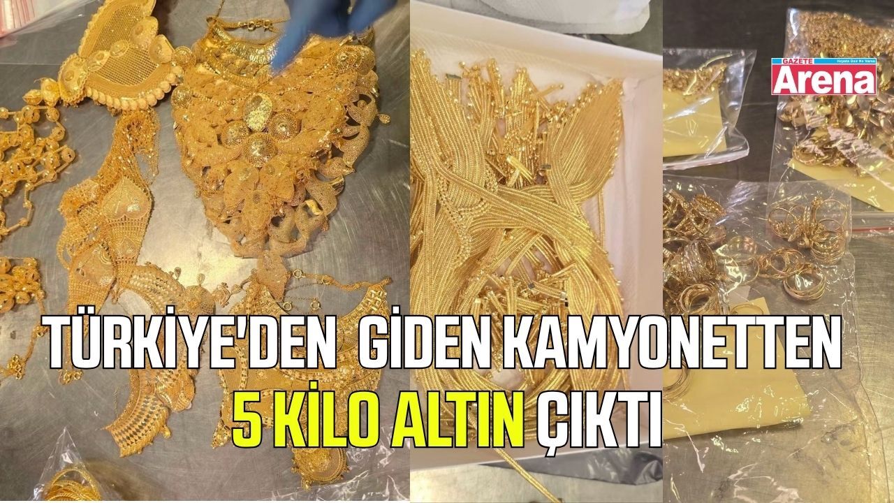 Türkiye'den Bulgaristan'a giden kamyonetten 5 kilo altın çıktı