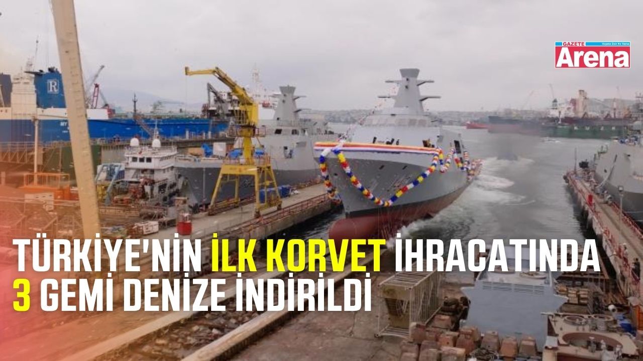 Türkiye'nin Asya-Pasifik'e ilk korvet ihracatında gemiler denize indirildi