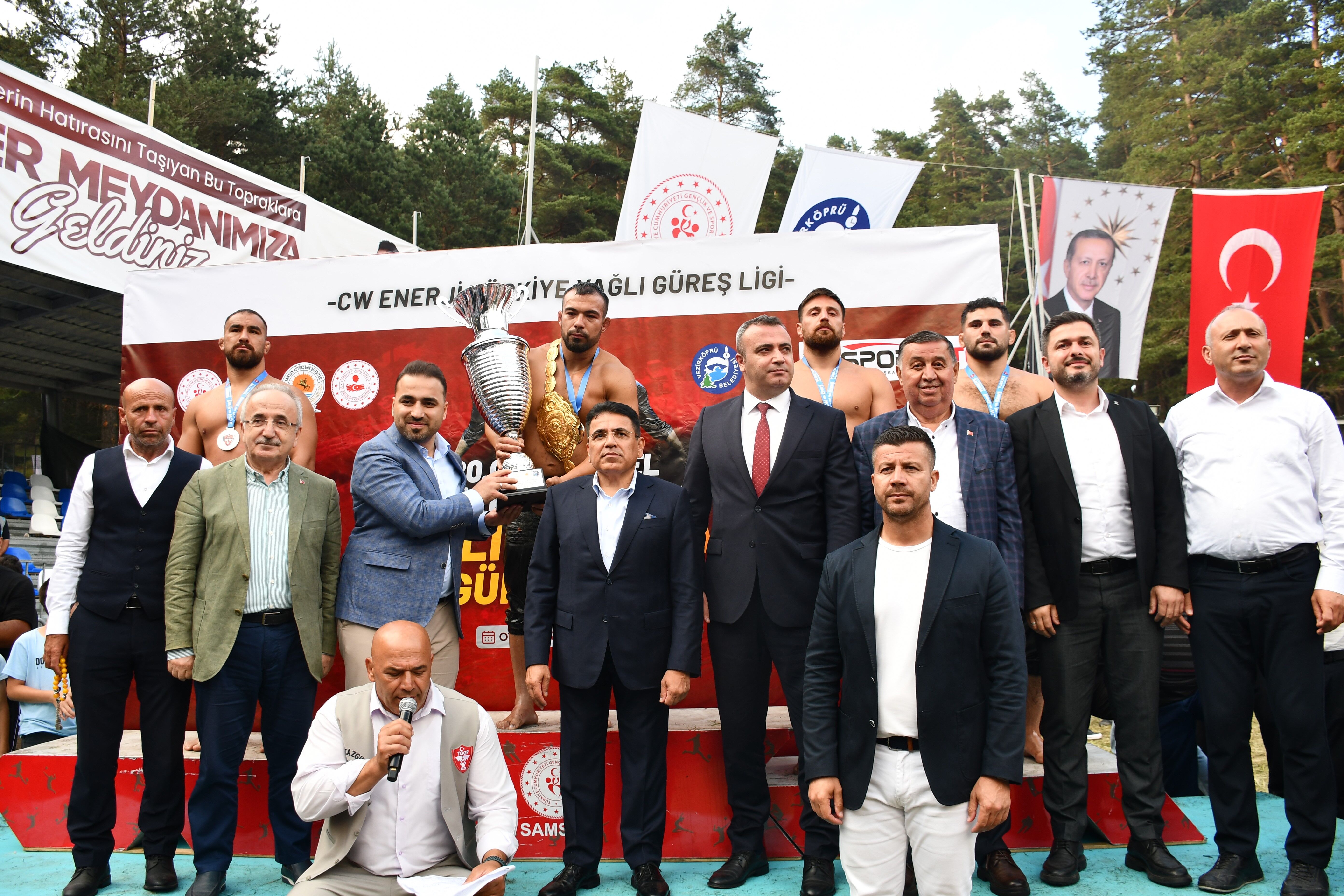 Vezirköprü'de 20. Kunduz Yağlı Güreşleri'nde Başpehlivan Belli Oldu (6)