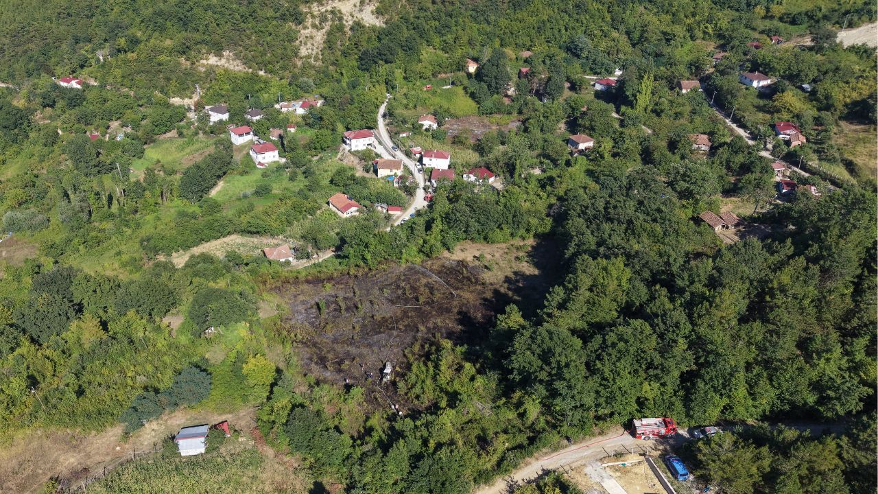 Yakakent’te çıkan yangında 10 dönümlük alan zarar gördü